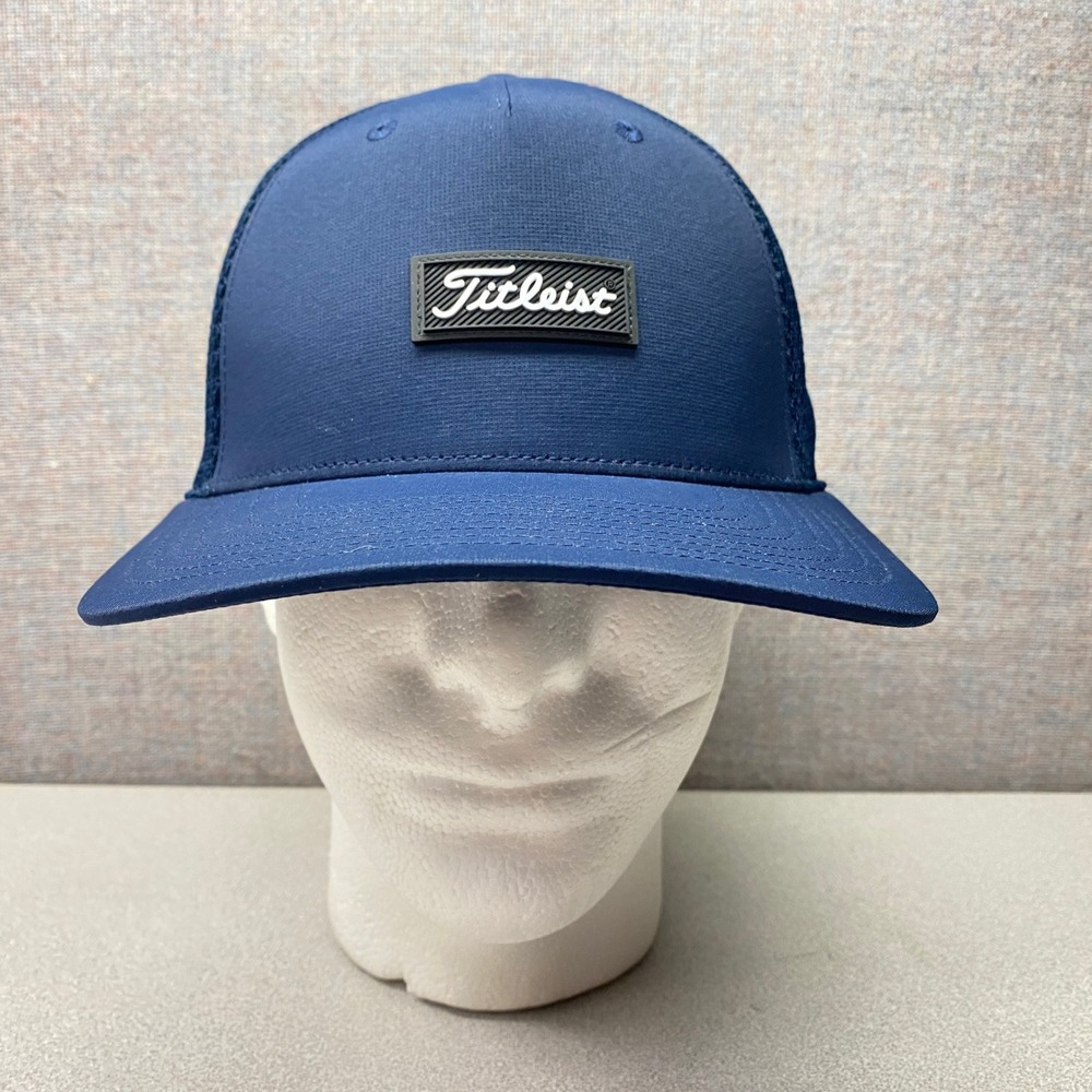 Titleist Navy Blue Mesh Trucker Golf Hat Cap Embroidered Logo